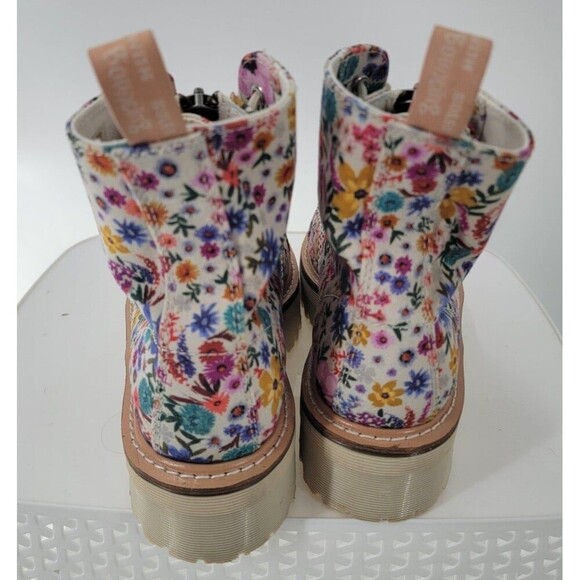 Dr. Martens Sinclair Wanderlust Women's Boots Bone/Mallow Pink Floral - Picture 2 of 10